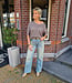 Gehaakte Top met Shimmer Taupe