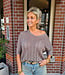 Gehaakte Top met Shimmer Taupe