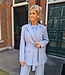Blazer met Ceintuur Blauw
