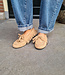 Moccasin Suedelook met Franje Beige