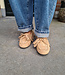 Moccasin Suedelook met Franje Beige