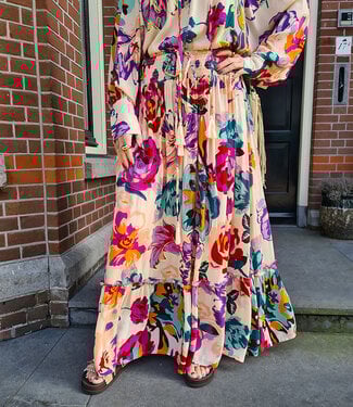 Bianca Flower Rok Crème
