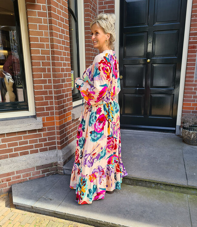 Bianca Oversized Flower Blouse Crème