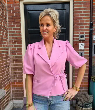 Blazer Pofmouw KM Roze