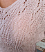Gehaakte Top met Shimmer Oudroze