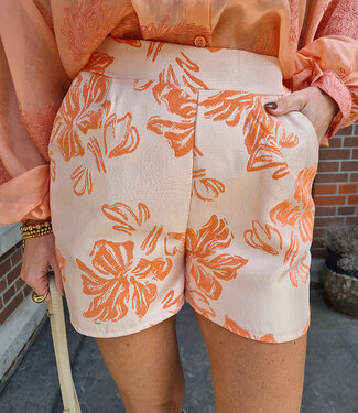 Silky Short Crème/Oranje