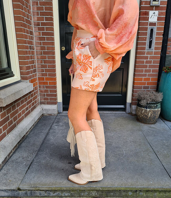 Silky Short Crème/Oranje