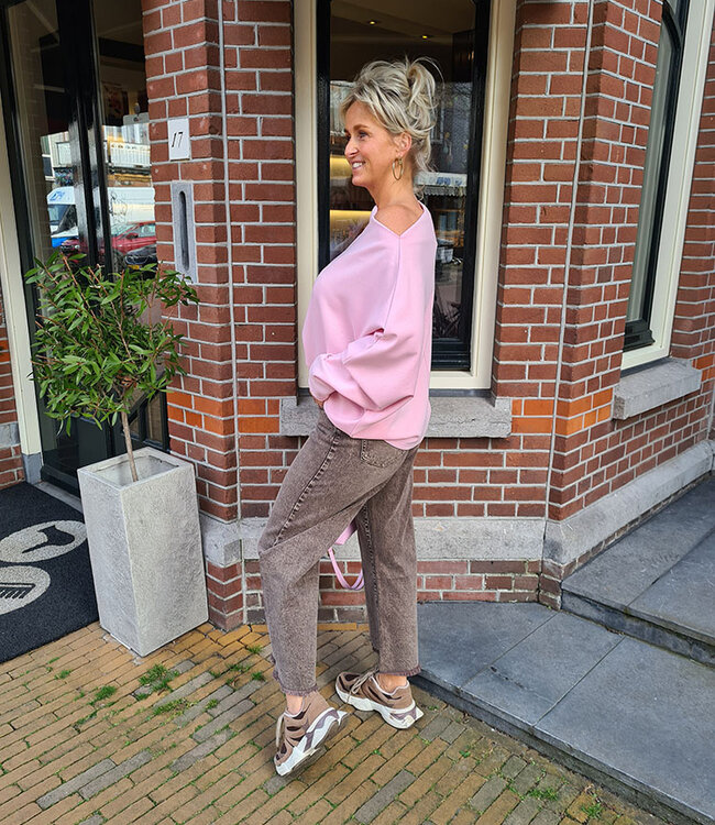 Azzurro Offshoulder Dunne Sweater Oudroze