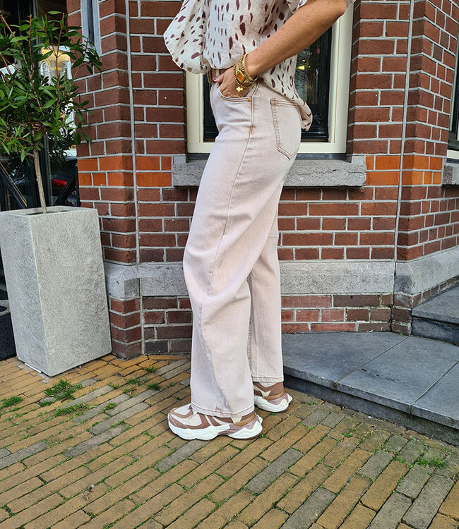 Jewelly Ballon Jeans Beige