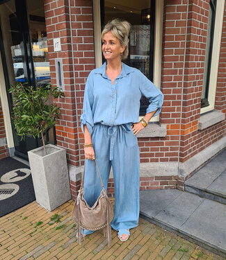 Blouse Doorknoop Denim