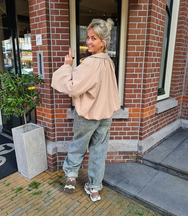 Ballon Blouse Jasje Camel