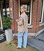 Ambika Blazer Ruit Bruintinten/Zachtblauw