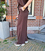Azzurro Wijde Pantalon Donkerbruin