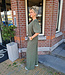 Azzurro Pofmouw Blouse Armygroen