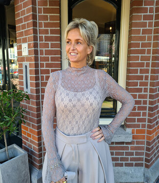 Ambika Kanten Longsleeve Grijs