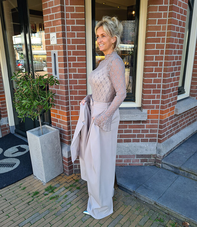 Ambika Kanten Longsleeve Grijs