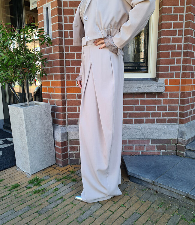 Ambika Wijde Pantalon Taupe