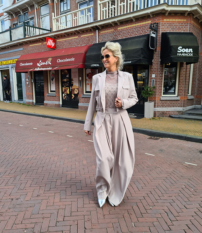 Ambika Wijde Pantalon Taupe