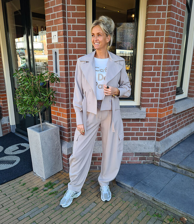 Ambika Trenchcoat Blazer Taupe