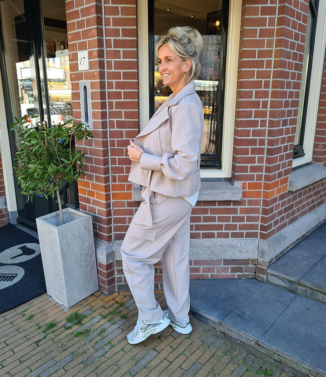 Ambika Trenchcoat Blazer Taupe