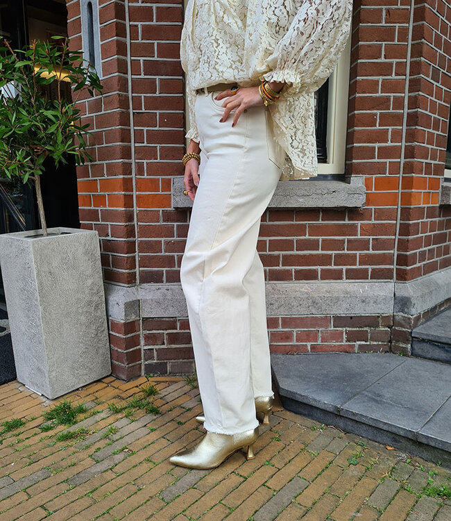 Kate Ballon jeans Crème 836