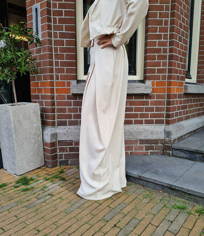 Ambika Wijde Pantalon Beige