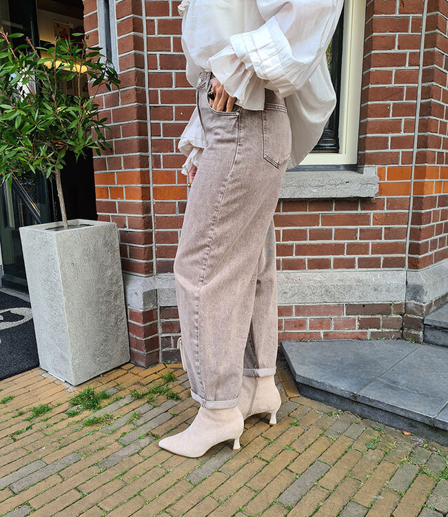 Redial Stretchie Ballon Jeans Taupe 9157-13