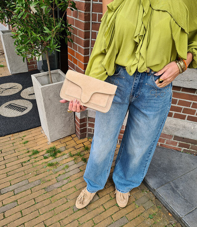 Margot Suede Bag Beige