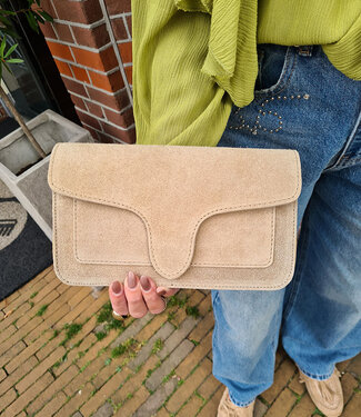 Margot Suede Bag Beige