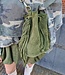 Suede Franje Bag Armygroen