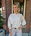Luxe Blouse met Borduursels Crème/Beige