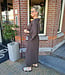 Summer Dress Vhals Lang Shimmer Donkerbruin