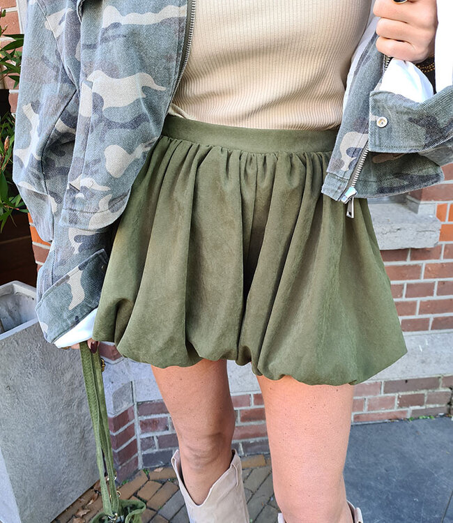 Ballon short/Rokje Armygroen