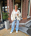 Oversized Jas Met Kant Crème