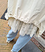 Oversized Jas Met Kant Crème