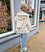 Oversized Jas Met Kant Crème