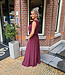 2-Delige Set Top + Rok Bordeaux