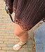 Ambika Short Met Kant Donkerbruin