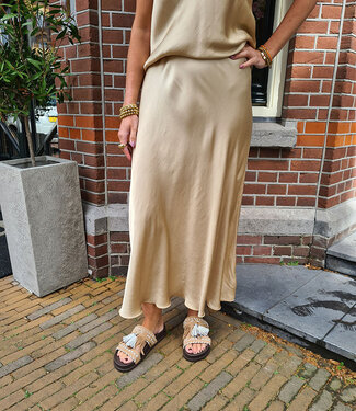 Zijdelook Rok Goud