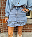 Ruffle Denim Rokje