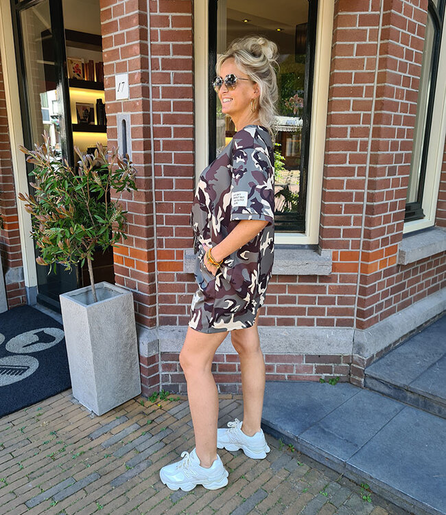 2-delige Comfyset Embleem Kort Armyprint