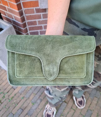 Margot Suede Bag Green