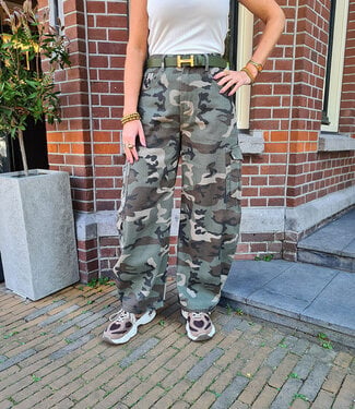 Broek Denim Armyprint