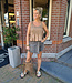 BouBoe Gesmokte Top Camel