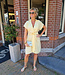 Azzurro Jurkje met Knoopdetail Geel