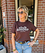 T-shirt Club Amour Donkerbruin