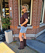 T-shirt Club Amour Donkerbruin