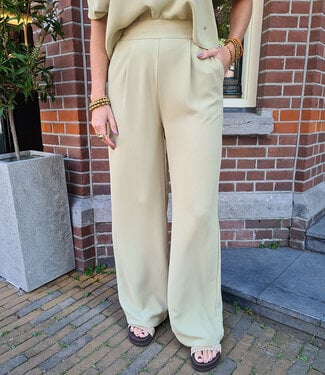 Azzurro Wijde Broek Pistache