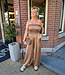 Zijdelook Jumpsuit Brons