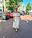 Offshoulder Jurk Linnenlook Crème